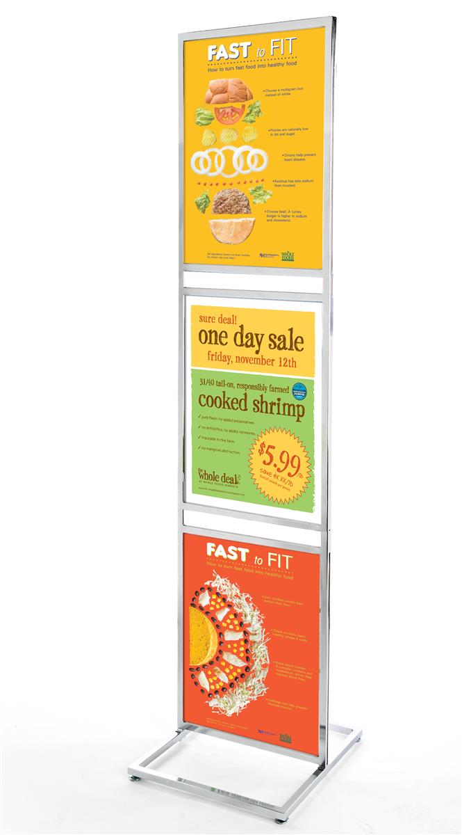 Size : A4 Advertising Display Stand Landing Advertising Poster Frame Advertising Stand Vertical Display Stand A3/A4 LIYONG Poster Stand Advertising Rack 