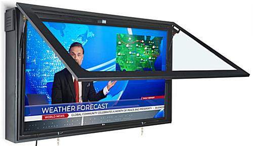 Weather-Resistant TV Box with Powder Coated Black
