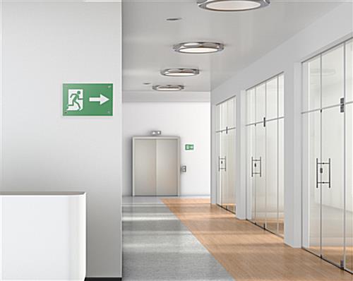 Recycled acrylic custom office wall signs for easy navigation in public spaces