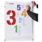 Acrylic wall mount sign holder with fold-over panel design 