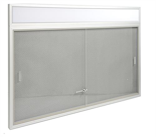 These Enclosed Fabric Bulletin Board, Enclosed Cork Board With Sliding Glass Door
