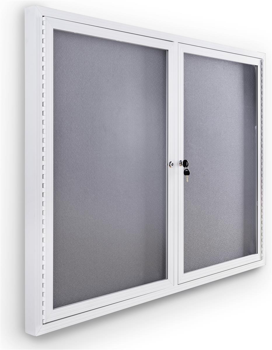 Indoor Enclosed Bulletin Board Polycarbonate Doors