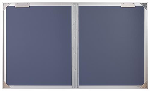 Enclosed polycarbonate bulletin board with brackets for wall mounting