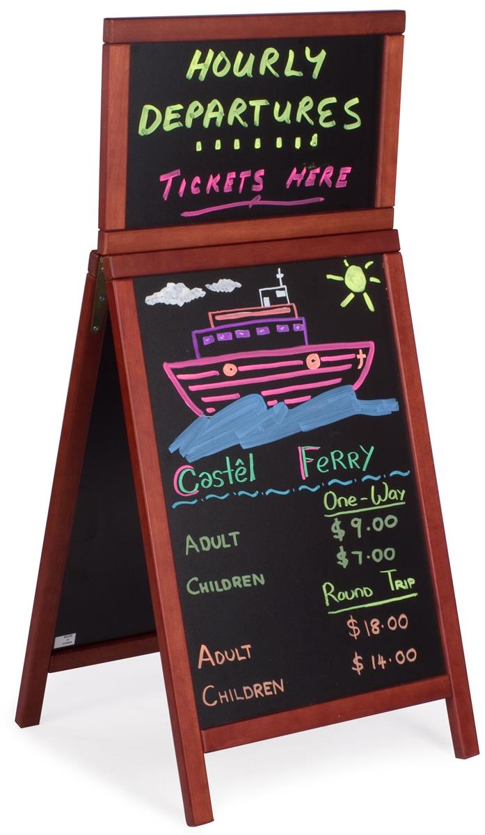 Easel Chalkboard Liquid Chalk Markers & WetErase Display