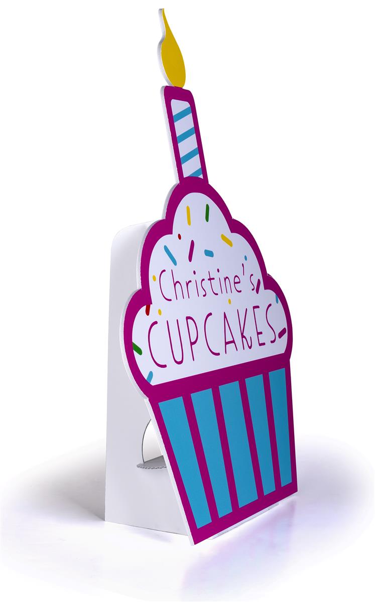 Double Wing Cardboard Floor Easel 3mm Cardboard Thickness