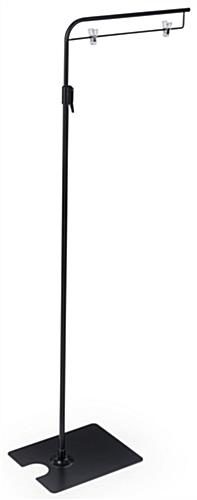 Sign Clip Floorstand for Retail with 2 Clasps