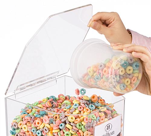 clear cereal dispenser