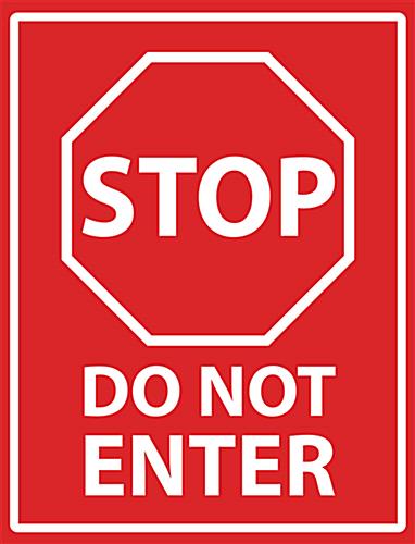 STOP NO ENTRY ENQUIRIES TO OFFICE SIGN VARIOUS SIZES SIGN & STICKER OPTIONS 