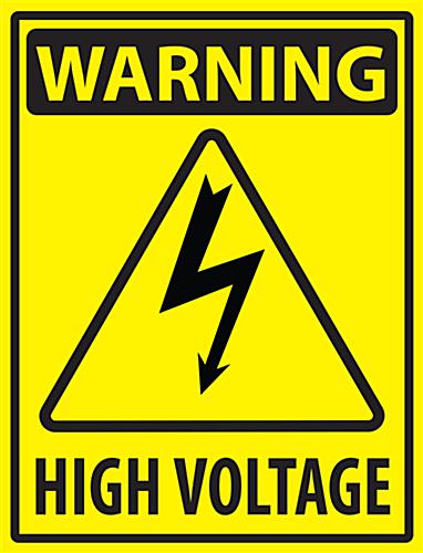 Electrical Hazard Industrial Warning Sticker