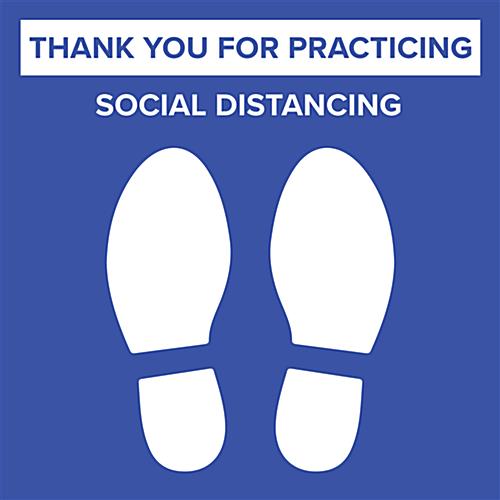 Banks,Shopping Mall And Queues 12 Inch 20 Pack Social Distancing Sign Groceries Social Distancing Floor Decals Waterproof Adhesive Anti-Slip Easy to Clean for Crowd Control Guidance Pharmacies 