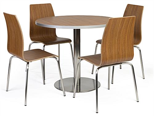 Bistro Style Lunchroom Table And Chairs | 5-Piece Set