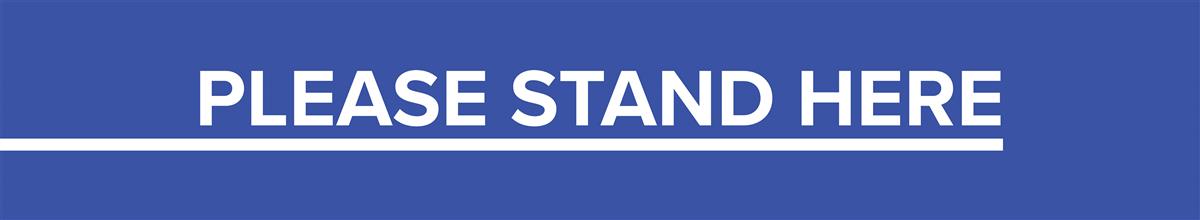Please stand here Social Distance Floor Sticker for Safety Decals  A4 qPDF 