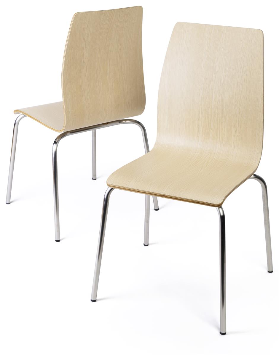 Dining Height Breakroom Chairs 16.5”H Stackable