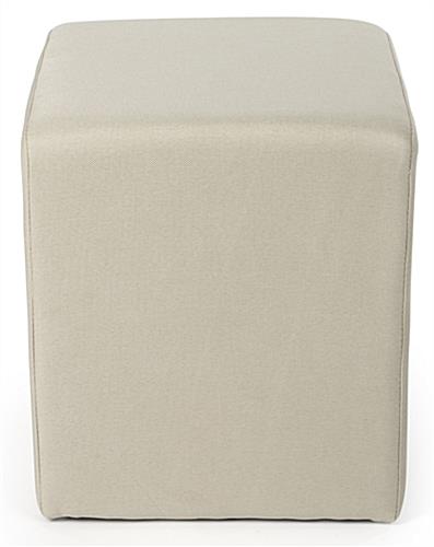 Soft seating cube with high quality woven fabric