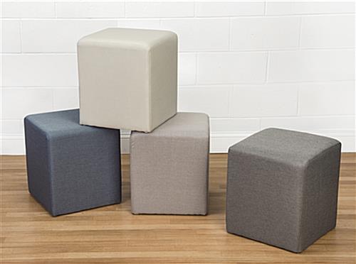 Cube ottoman seating can be grouped together more furniture options