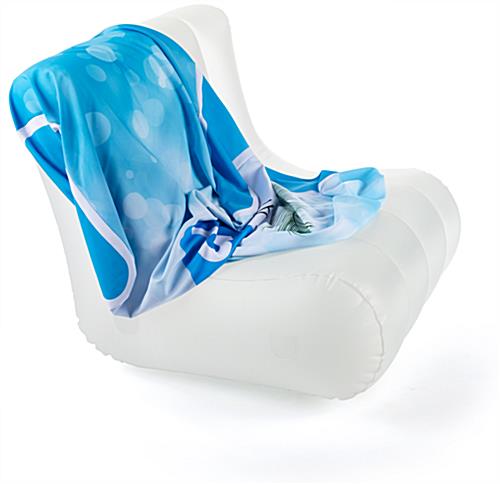 custom branded inflatable chair cover for FDIFCH03CP with all-over printing