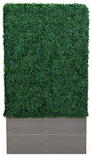 Artificial boxwood hedge panels with weatherproof design