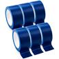 Blue vinyl floor tape is water resistant