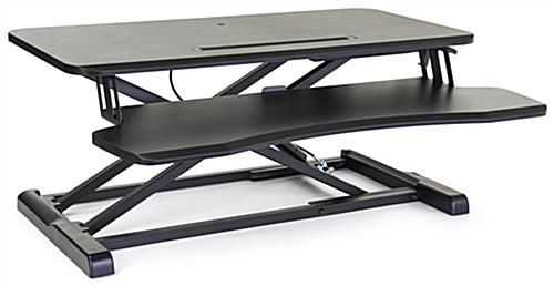 32 inch x 20 inch gas-lift sit-stand desk converter