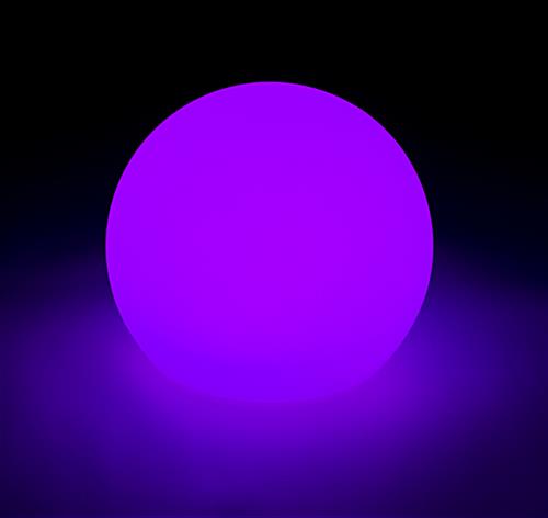 LED ball table light features this lovely lavender color as one of the selections