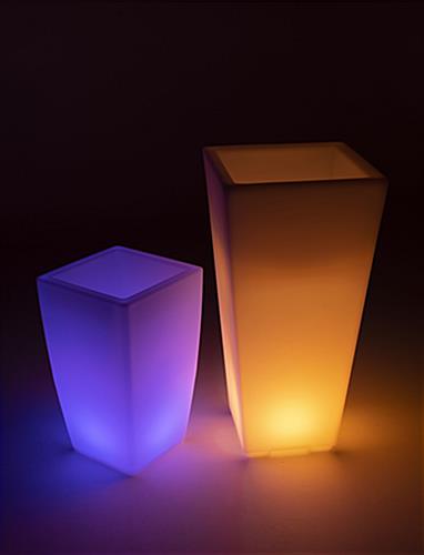 Small LED flower pot tub in small and large sizes