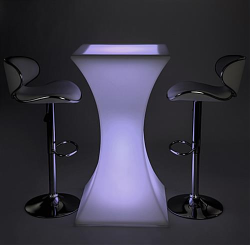 Modern design LED glowing cocktail table set