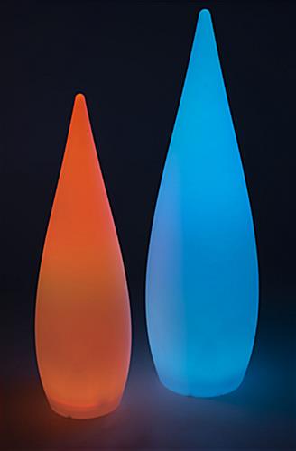 LED outdoor teardrop lamp comes in various sizes