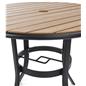 Patio set with a sturdy commercial grade table top design