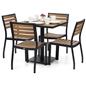 Outdoor patio dining table with light weight design 