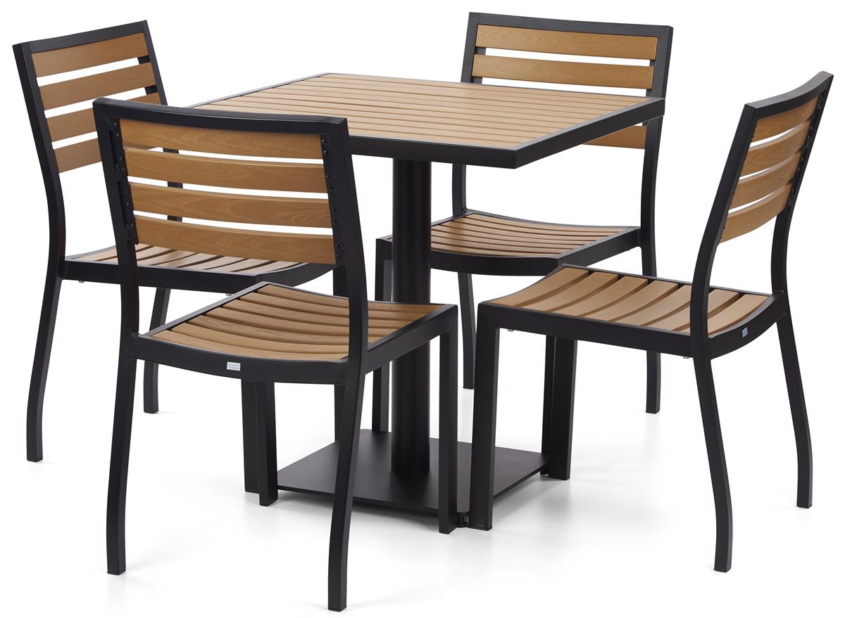 Patio Set with square table top  