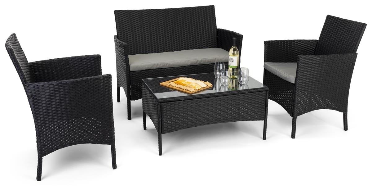Outdoor Sofa And Chair Set Tempered, Patio Coffee Table And Chairs