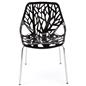 Cut-out tree design chair with overall dimensions of 20.47 inches in width and 27.55 inches in height