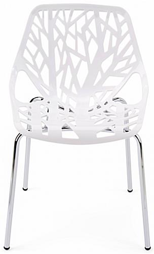 Cut-out tree design chair with a 330 pound weight capacity