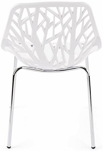 Cut-out tree design chair with commercial-grade quality