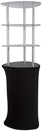 Promotion Graphic Tower Display  with Custom Fabric Cover