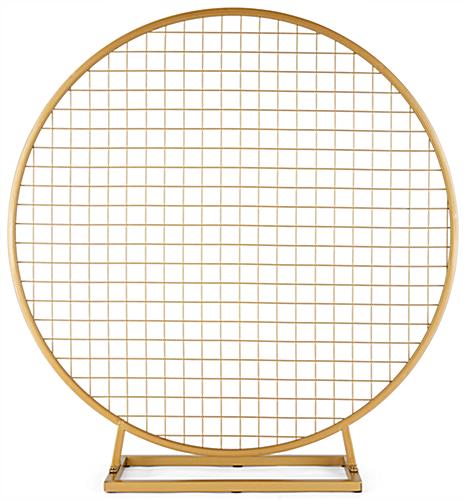 Tabletop wreath hoop with grid and overall unit weight of 11lbs