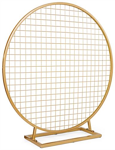 Tabletop wreath hoop with grid and 2mm thick gridwall