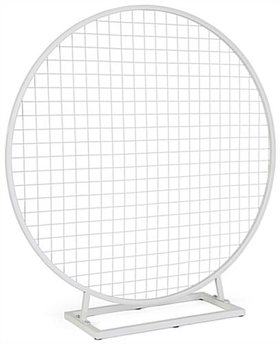Tabletop wreath hoop with grid and overall width of 37 inches