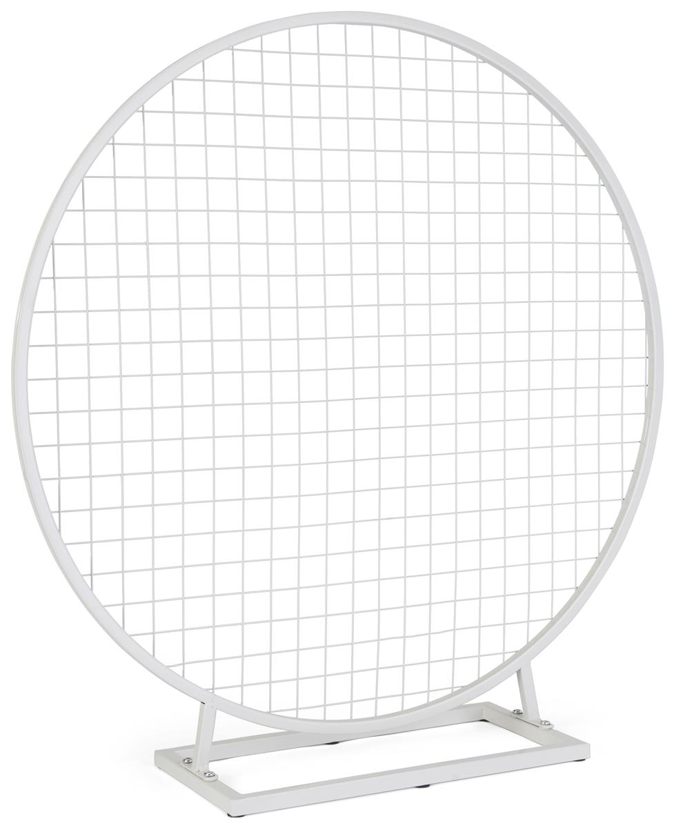 Tabletop wreath hoop with grid and overall width of 37 inches