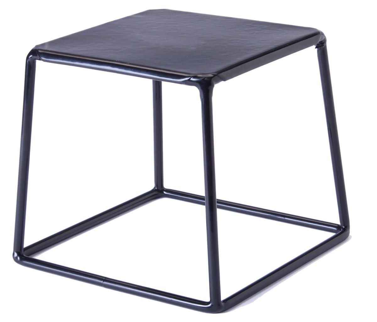 Durable Riser Stand | Black Finished Steel - Trapezoid Design