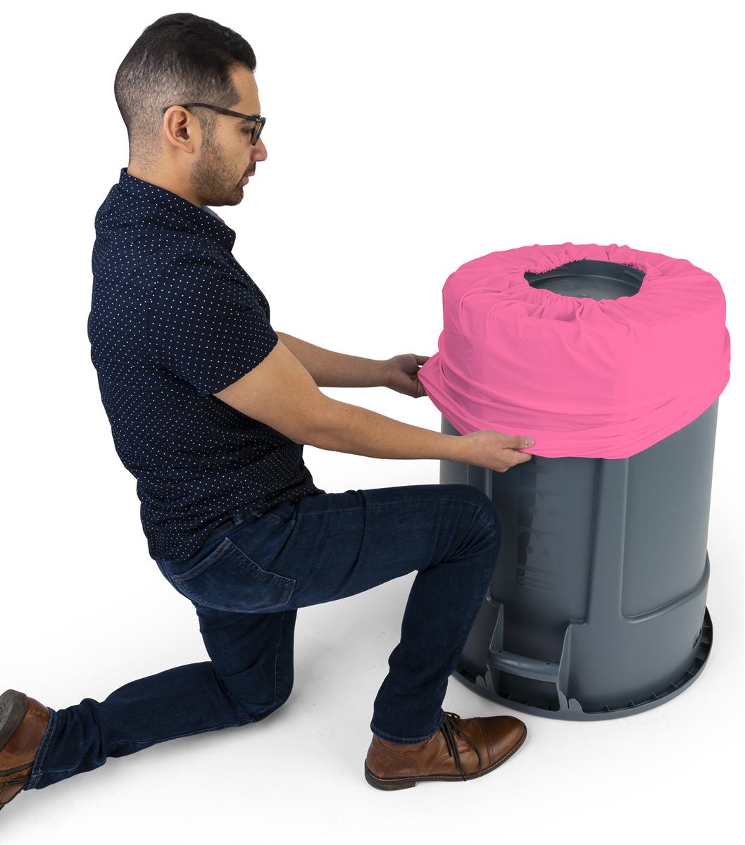 Spandex Trash Can Covers Stretch Material 