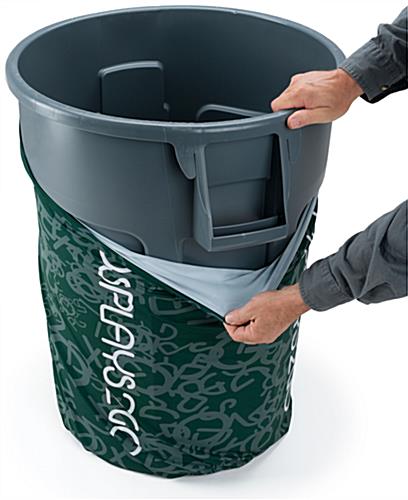 Custom 44-Gal Trash Bin Cover with Personalized Design