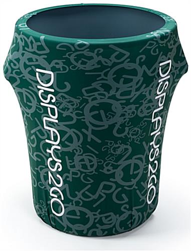 Full Color 55 Gal Garbage Can Cover Custom Advertising 