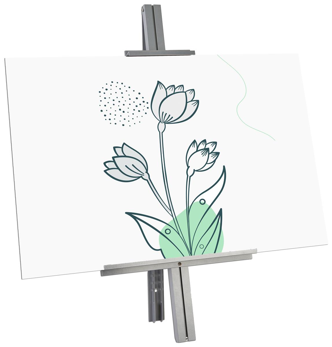 Wall Mount Easel Metal Bracket with Adjustable Viewing Angle