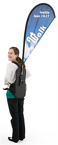 1-Sided Backpack Teardrop Walking Banner for BPBF1S