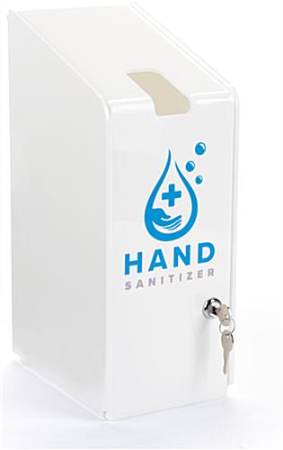Acrylic gallon hand sanitizer jug dispenser