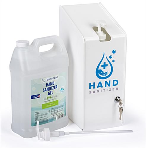 Hand sanitizer station with gallon pumps with included gel