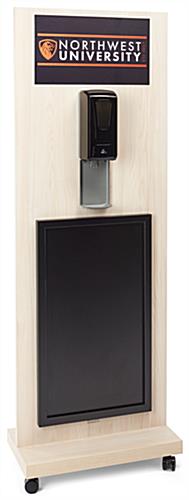 Replacement graphic for chalkboard sanitizer station with edge to edge printing