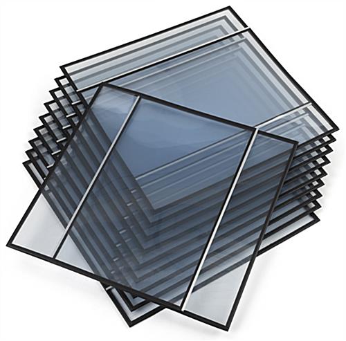 PVC desktop splash shield in pack of 10