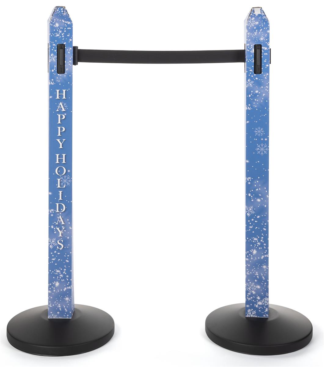 Custom Printed Stanchion Cover 4 Panel FullColor Graphics